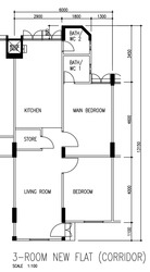 Blk 304 Jurong East Street 32 (Jurong East), HDB 3 Rooms #157853002